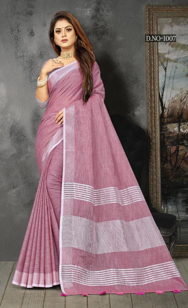 Sangam Karigiri Designer Linen Saree